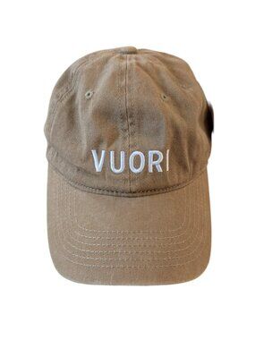 Vuori Hat Khaki Strapback Dad Outdoors Hiking Cotton Baseball Cap Preppy New NWT